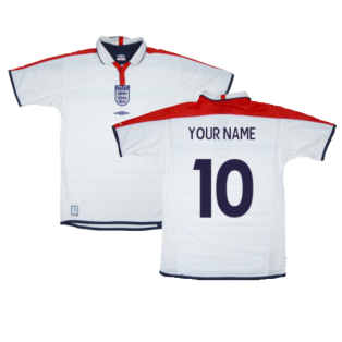 England 2003-05 Home Shirt (XXL) (Very Good) (Your Name)