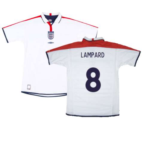 England 2003-05 Home (XL) (Very Good) (LAMPARD 8)