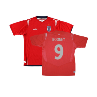 England 2004-06 Away Shirt (Excellent) (ROONEY 9)