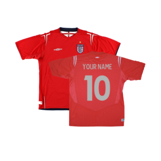 England 2004-06 Away Shirt (Excellent) (Your Name)