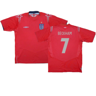 England 2004-06 Away Shirt (Fair) (BECKHAM 7)