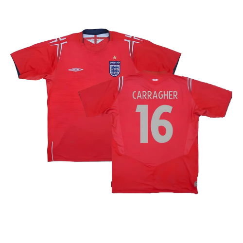 England 2004-06 Away Shirt (M) (Excellent) (Carragher 16)