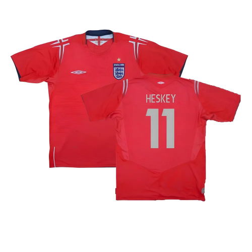 England 2004-06 Away Shirt (M) (Excellent) (Heskey 11)  England 2004-06 Away Shirt (M) (Excellent) (Heskey 11)