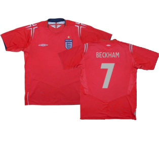 England 2004-06 Away Shirt (Very Good) (BECKHAM 7)
