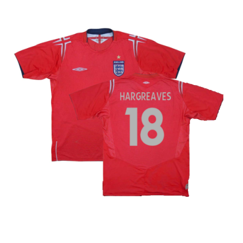 England 2004-06 Away Shirt (XL) (Excellent) (Hargreaves 18)