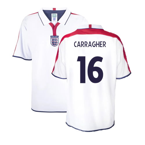 England 2004 Retro Football Shirt (Carragher 16)
