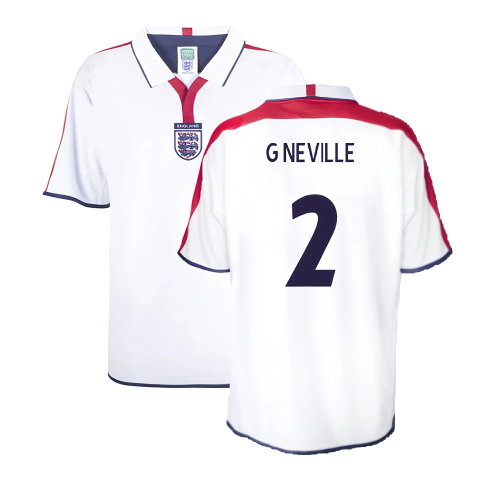 England 2004 Retro Football Shirt (G Neville 2)
