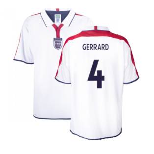 England 2004 Retro Football Shirt (Gerrard 4)