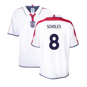 England 2004 Retro Football Shirt (Scholes 8)