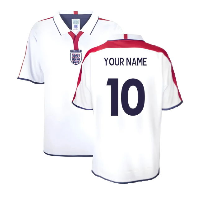 England 2004 Retro Football Shirt (Your Name)