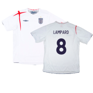 England 2005-07 Home Shirt (2XL) (Fair) (LAMPARD 8)