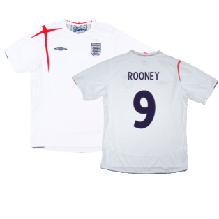 England 2005-07 Home Shirt (2XL) (Fair) (ROONEY 9)