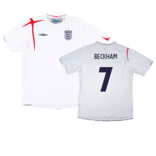 England 2005-07 Home Shirt (L) (Very Good) (BECKHAM 7)