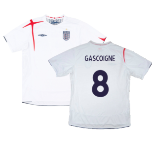 England 2005-07 Home Shirt (L) (Very Good) (GASCOIGNE 8)
