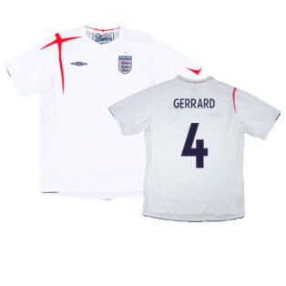 England 2005-07 Home Shirt (L) (Very Good) (GERRARD 4)
