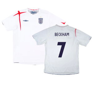 England 2005-07 Home Shirt (M) (Excellent) (BECKHAM 7)