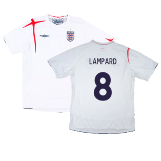 England 2005-07 Home Shirt (M) (Very Good) (LAMPARD 8)