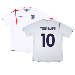 England 2005-07 Home Shirt (M) (Very Good) (Your Name)