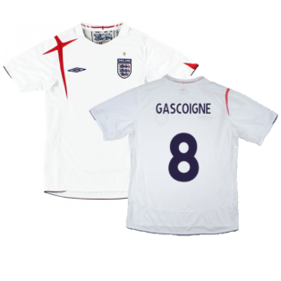 England 2005-07 Home Shirt (S) (Fair) (GASCOIGNE 8)