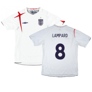 England 2005-07 Home Shirt (S) (Fair) (LAMPARD 8)