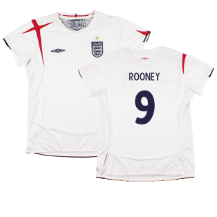 England 2005-07 Home Shirt (Womens 12) (Good) (ROONEY 9)