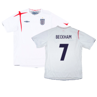 England 2005-07 Home Shirt (XL) (Excellent) (BECKHAM 7)