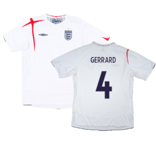 England 2005-07 Home Shirt (XL) (Excellent) (GERRARD 4)