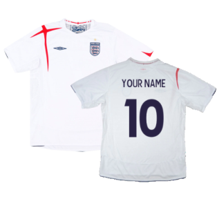 England 2005-07 Home Shirt (XL) (Excellent) (Your Name)