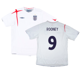 England 2005-07 Home Shirt (XL) (Good) (ROONEY 9)