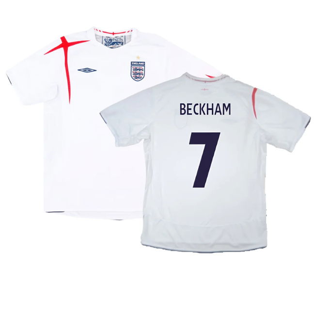 England 2005-07 Home Shirt (XL) (Mint) (BECKHAM 7)