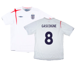England 2005-07 Home Shirt (XL) (Mint) (GASCOIGNE 8)