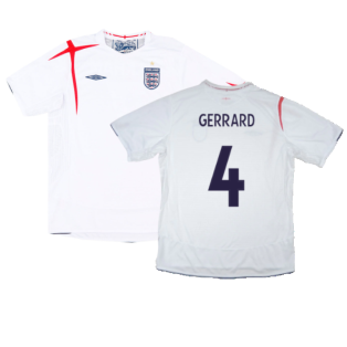 England 2005-07 Home Shirt (XL) (Mint) (GERRARD 4)