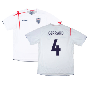 England 2005-07 Home Shirt (XL) (Very Good) (GERRARD 4)