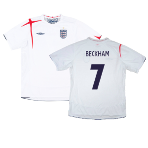 England 2005-07 Home Shirt (XXL) (Very Good) (BECKHAM 7)