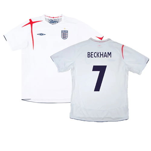England 2005-07 Home Shirt (XXL) (Very Good) (BECKHAM 7)