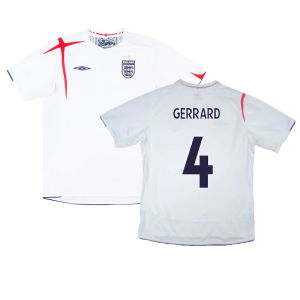 England 2005-07 Home Shirt (XXL) (Very Good) (GERRARD 4)