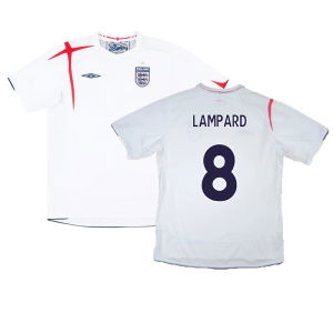 England 2005-07 Home Shirt (XXL) (Very Good) (LAMPARD 8)