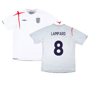 England 2005-07 Home Shirt (XXL) (Very Good) (LAMPARD 8)