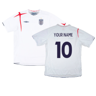 England 2005-07 Home Shirt (XXL) (Very Good) (Your Name)