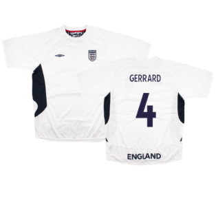 England 2005-07 Umbro Training Shirt (L) (Mint) (GERRARD 4)