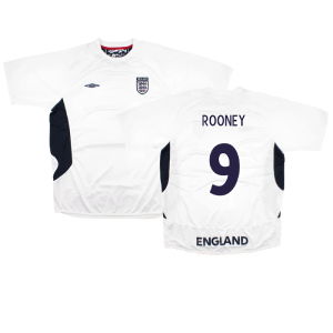 England 2005-07 Umbro Training Shirt (L) (Mint) (ROONEY 9)