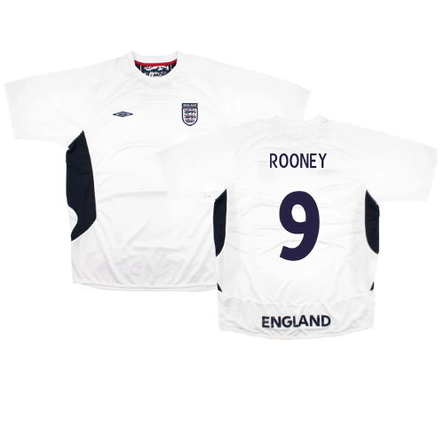 England 2005-07 Umbro Training Shirt (L) (Mint) (ROONEY 9)