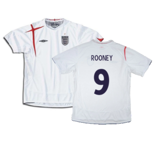 England 2005-2007 Football Shirt (YXL) (Fair) (ROONEY 9)