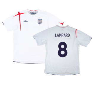 England 2005-2007 Home Shirt (3XL) (Good) (LAMPARD 8)