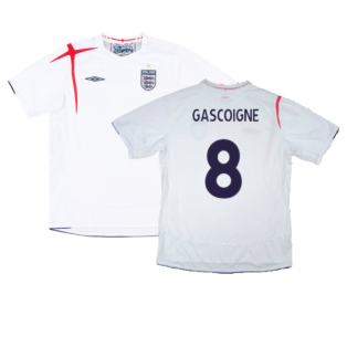 England 2005-2007 Home Shirt (L) (Very Good) (GASCOIGNE 8)