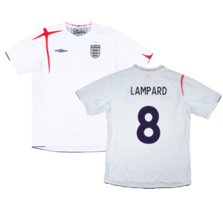 England 2005-2007 Home Shirt (L) (Very Good) (LAMPARD 8)