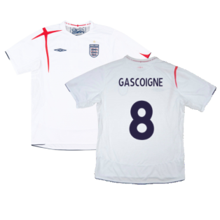 England 2005-2007 Home Shirt (XL) (Excellent) (GASCOIGNE 8)