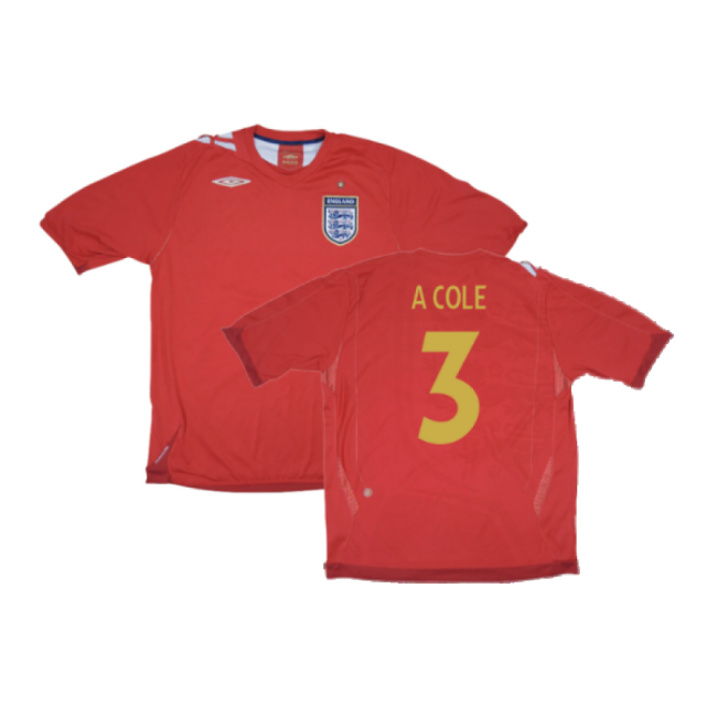 England 2006-08 Away Shirt (M) (Very Good) (A COLE 3)