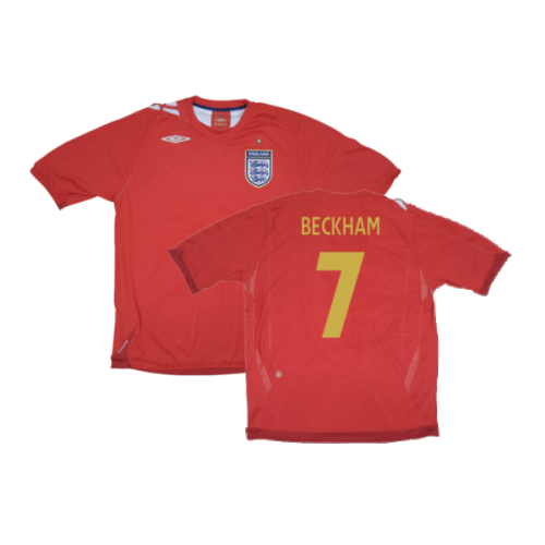 England 2006-08 Away Shirt (M) (Very Good) (BECKHAM 7)