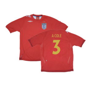 England 2006-08 Away Shirt (S) (Excellent) (A COLE 3)